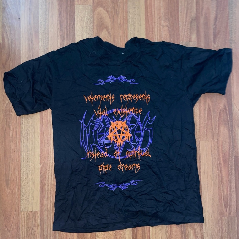 Vetements Black Graphic T-Shirt